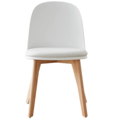 Silla Viena Blanca Pata Madera - comprar online