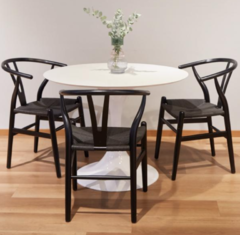 Silla Wishbone Negra - comprar online