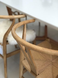 Silla Wishbone Natural Kraft - comprar online