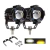 Kit Faros Auxiliares Led F001 Stallion Universal Moto Auto