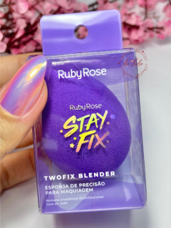 ESPONJA PARA MAQUIAGEM TWOFIX BLENDER STAY FIX RUBY ROSE