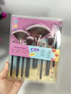 KIT DE PINCÉIS COM 8 UNIDADES TREND MACRILAN MT06