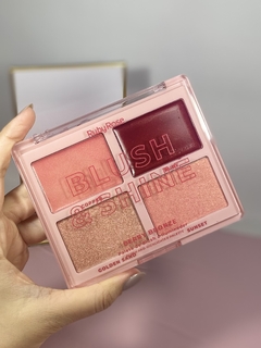 PALETA DE BLUSH E ILUMINADOR BERRY BRONZE RUBY ROSE na internet
