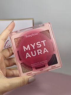 PALETA DE SOMBRAS MYST AURA RUBY ROSE na internet