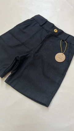 Bermuda Preto Linho - comprar online