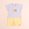 Macacão Camiseta Limão Vichy