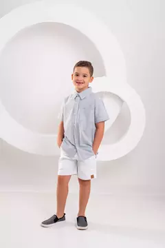 Camisa Social Listrada Marinho - comprar online