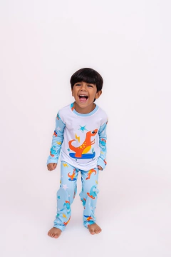 Pijama Dino Skate Manga Longa - comprar online