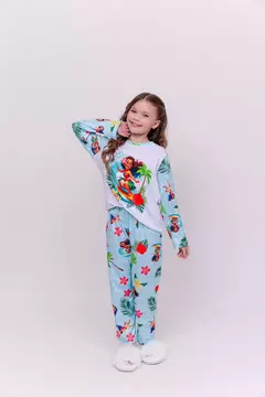 Pijama Manga Longa Moana na internet