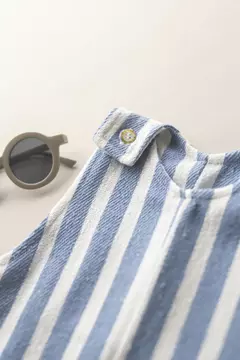MACACÃO NOAH - LISTRADO AZUL - comprar online