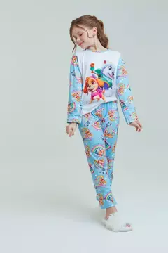 Pijama Manga Longa Patrulha na internet
