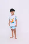 Pijama Manga Curta Dino Skate - comprar online