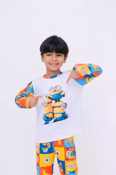 Pijama Manga Longa e Calça - Minions - comprar online