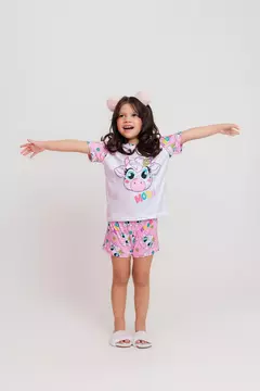 Pijama Manga Curta Vaquinha