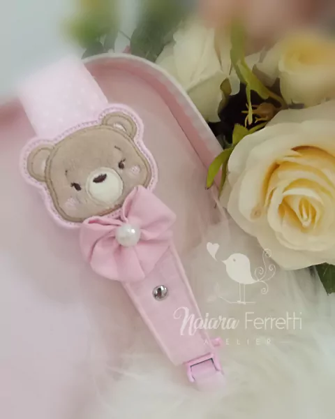 Prendedor de chupeta Ursinha