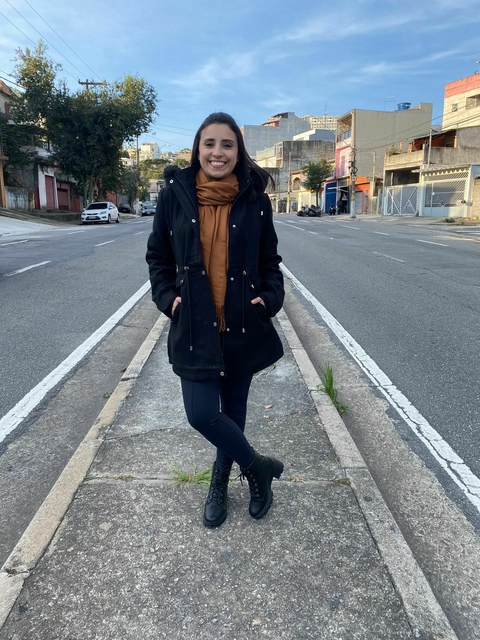 Casaco de lã batida