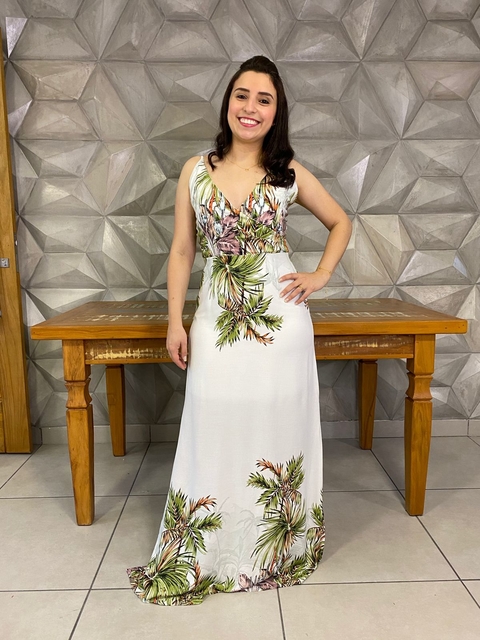 Vestido Estela Longo Viscose