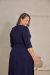 Imagem do Vestido Longo Plus Size Marinho - Luciana