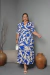 VESTIDO PLUS FABRICIA - Azul - comprar online