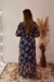 Imagem do Vestido Longo Em Tule Estampado Azul Petroleo - Monalisa