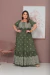 Vestido Longo Plus Size Ciganinha Ombro a Ombro Verde Militar - Maysa Grécia na internet