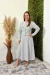 Conjunto Malha Tweed com Saia Midi e Casaqueto Off Mesclado - Pérola