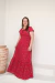 Vestido Longo Ciganinha Ombro a Ombro Vermelho Floral- Lídia na internet