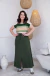 Conjunto Moletinho Listrado Verde Musgo -  Lia - BELLA AMORA