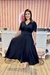 VESTIDO LUCIANA - preto liso (mangas curtas) - comprar online