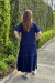 Imagem do Vestido Maxi Midi Plus Size Pespontado Marinho - Josiane