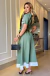 Vestido Maxi Midi em Alfaiataria Bicolor Verde Menta - Cecilia - BELLA AMORA