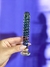 Plug de vidro canelado azul com transparente - comprar online