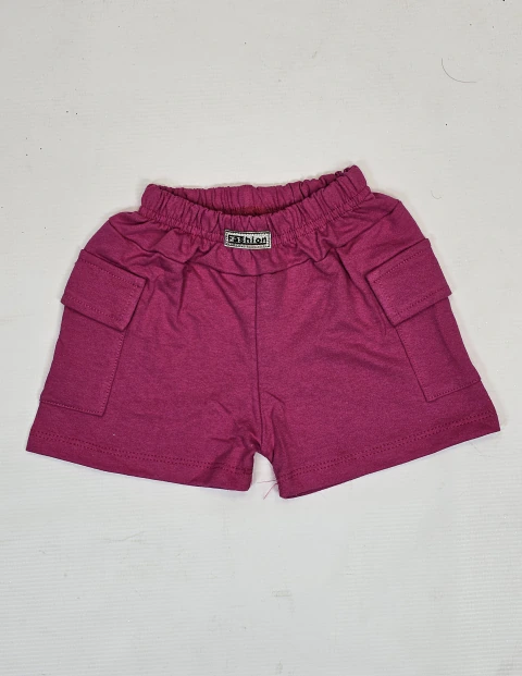 SHORT NENA RUSTICO CARGO FUCCIA