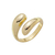 Anel Antonela regulável banho ouro 18k - comprar online