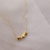 Colar 3 corações banho ouro 18k - comprar online