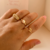 Anel Emilly Regulável banho ouro 18K - comprar online