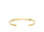 Bracelete Liso Slim banho ouro 18k - comprar online