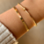 Bracelete Liso Slim banho ouro 18k