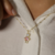 Pingente MENINA banho ouro 18k - comprar online