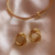 Brinco Emilly banho ouro 18k - loja online