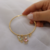 Pulseira aro fecho joia banho ouro 18k - comprar online