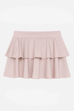 Pollera 2 Volados Microfibra - comprar online