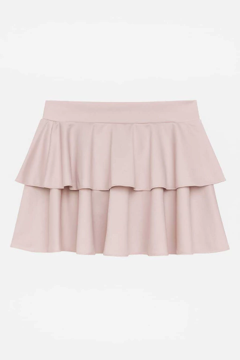 Pollera 2 Volados Microfibra - comprar online