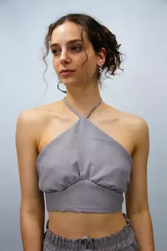 Top Fruncesito Lino - comprar online