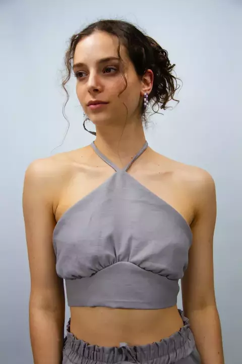 Top Fruncesito Lino - comprar online