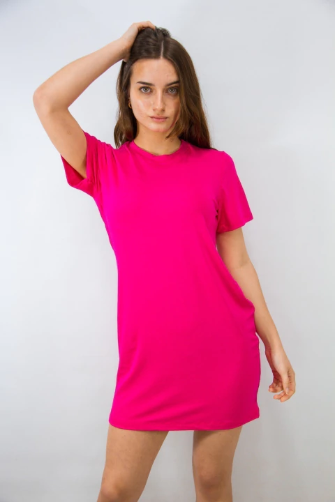 Vestido Viscosa Recto