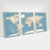 Kit Mapa Mundi Azul - loja online
