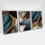 Kit Abstrato Tons Dourado com Azul - comprar online