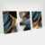 Kit Abstrato Tons Dourado com Azul na internet