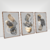 Kit Abstrato Preto e Dourado com Galhos - Quadros Decorativos em Fortaleza | Ambiance